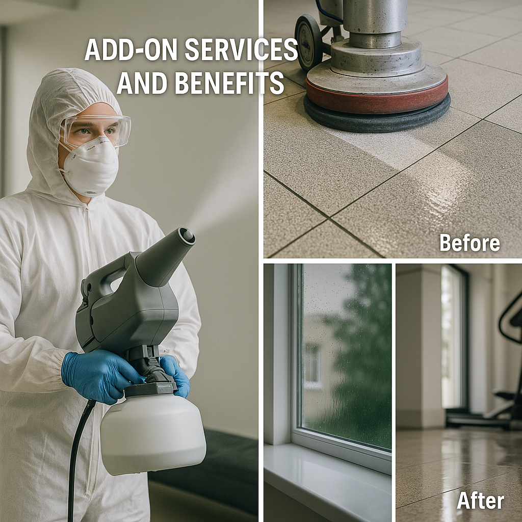 add-on commercial cleaning services and benefits