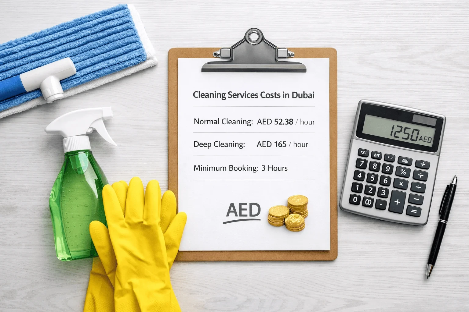 Know the Average Cost of Cleaning Services in Dubai
