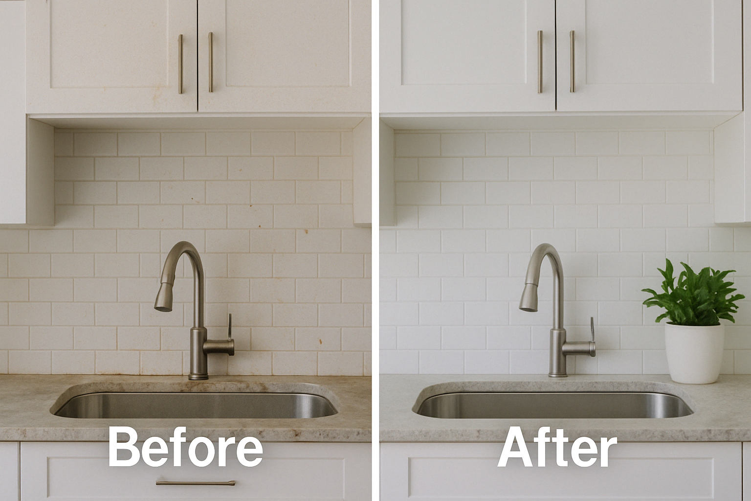 Before and After Deep Cleaning