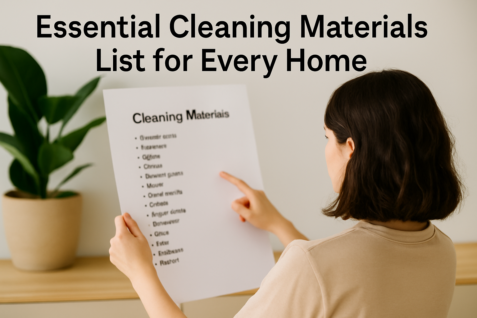 Essential Cleaning Materials List for Every Home