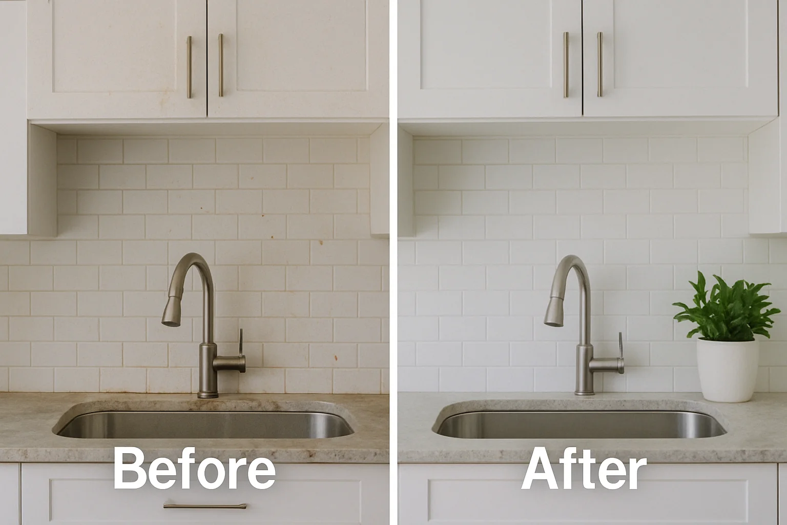 Before and After Deep Cleaning